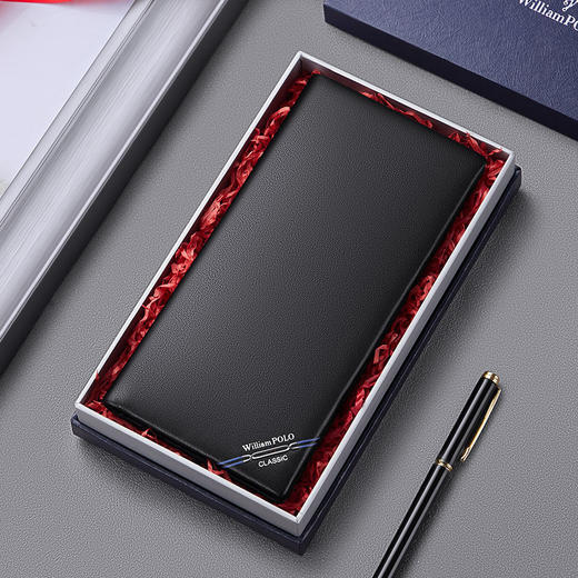 【服饰鞋包】英皇保罗长款男士牛皮钱包 商品图0