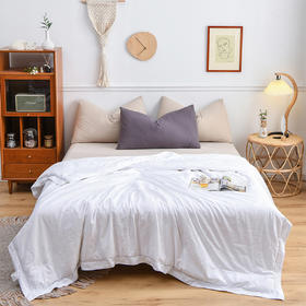 无印良品無印“艳品”纯棉贡缎蚕丝被200×230