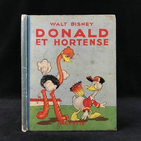 【法语】迪士尼插图本！1938年 唐老鸭的故事 数十幅插图 精装18开