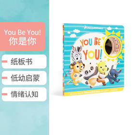 英文原版 You Be You! 你是你 洞洞书 0-3岁低幼儿童英语启蒙绘本 亲子互动阅读图画纸板书撕不烂早教 正版进口书带镜子