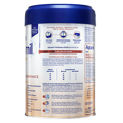 [保税区]德国 爱他美（Aptamil）白金版婴儿配方奶粉 800g 2+段（新包装） 商品图2