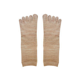 彩棉五指袜 | 棕绿混色男女均码1双装 袜子 小亘【贴身衣物一经售出非质量问题不退不换】