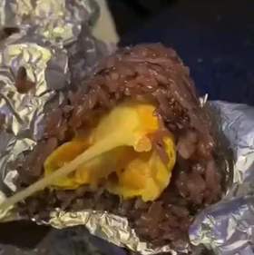 芝士紫米饭团