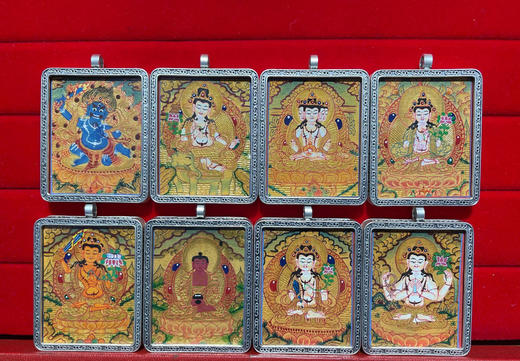 西藏直发！西藏手绘唐卡！外壳可以定制纯银的..可单独开光！ 商品图1