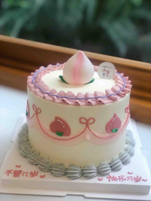 寿桃奶油蛋糕 下单前请仔细阅读商品详情 商品图0