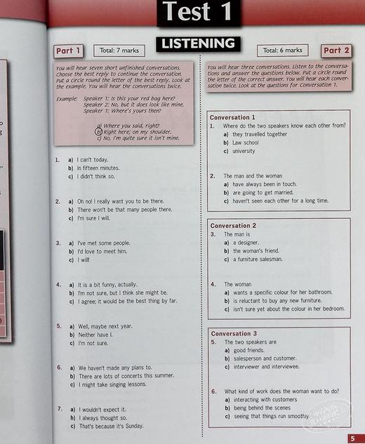 朗思国际通用英语测试 Succeed in LanguageCert CEFR B2 Practice Tests GLOBAL ELT国际语言认证考试自学套装B2 商品图3