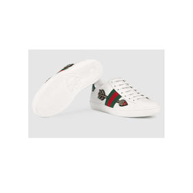 GUCCI 古驰 女士 Ace系列 弓箭刺绣休闲运动鞋 白色 454551 A38G0 9064