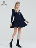 ELAND衣恋2021秋季新款海军风气质法式甜美连衣裙女EEOWB38C2C 商品缩略图0