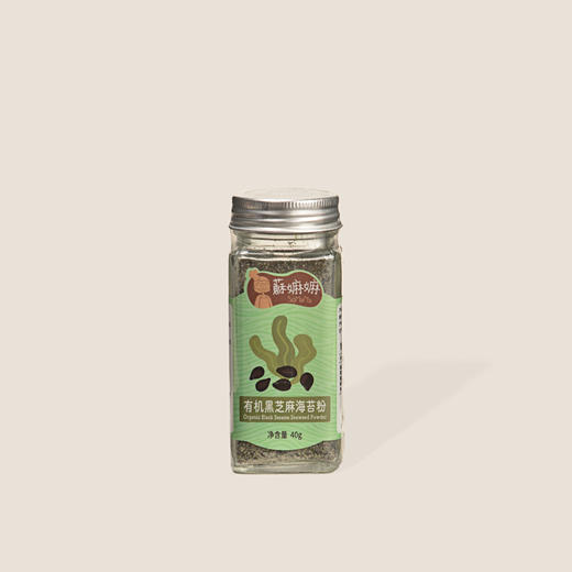 苏嫲嫲有机黑芝麻海苔粉 40g 商品图0