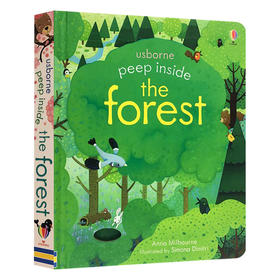 偷偷看里面系列 森林 英文原版绘本 Usborne Peep Inside The Forest 英文版儿童英语启蒙读物 洞洞纸板书翻翻书 进口书籍