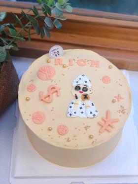 手绘富婆奶油蛋糕 下单前请仔细阅读商品详情