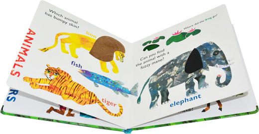 艾瑞卡尔爷爷 纸版撕不烂触摸认知书 英文原版 Eric Carle My First Busy Book 英文版幼儿英语启蒙形状数字动物纸板书 进口书籍 商品图2