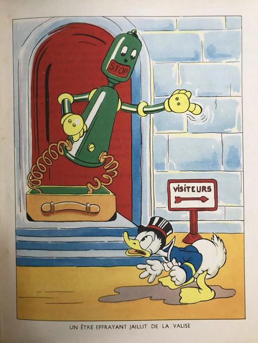【法语】迪士尼插图本！1938年 唐老鸭的故事 数十幅插图 精装18开 商品图7