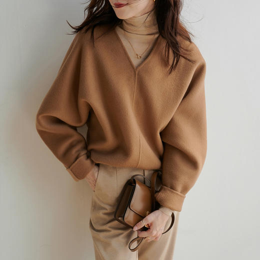 裁缝学苑AG236 秋冬V领套头宽松新款2021双面呢外套纸样女装裁剪 商品图3