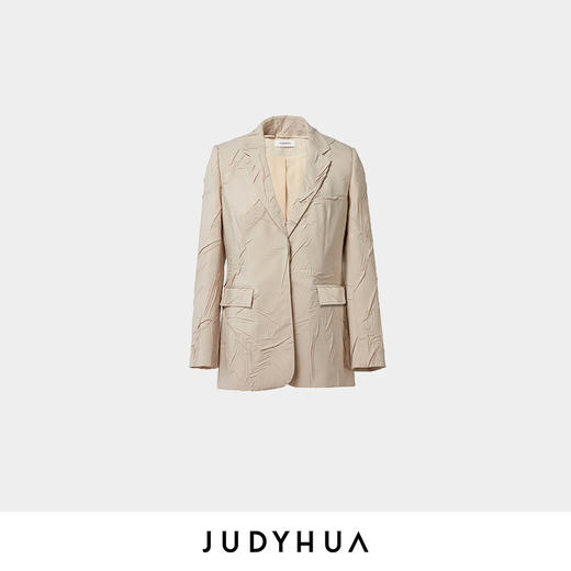 JUDYHUA 皱褶肌理西装 商品图3
