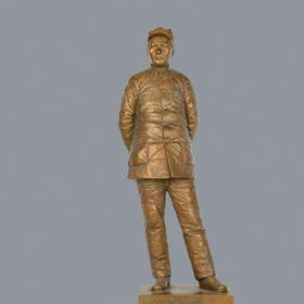 宇达青铜摆件 孙绍群作品《延河水1938》艺术装饰摆件  高59cm