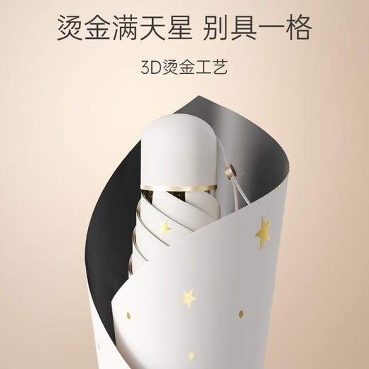 左都太阳遮阳伞防晒防紫外线女晴雨两用黑胶小巧结实便携五折胶囊 商品图4