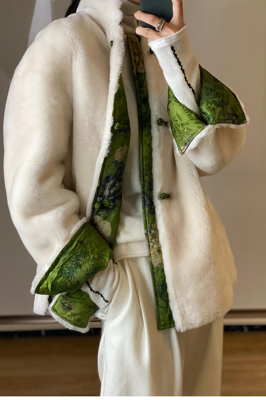 裁缝学苑AG237 皮毛一体新款女中式国风外套纸样女服装打版图纸 商品图1