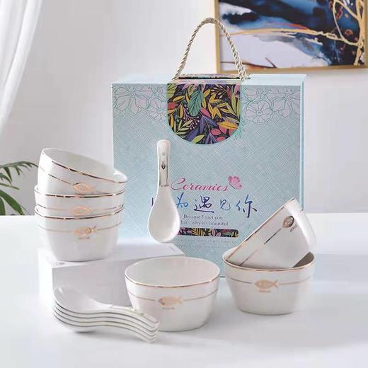创意简约风鱼形陶瓷碗，精美包装多款可选 商品图0