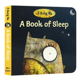 宝宝睡眠书 英文原版绘本 A Book of Sleep 韩国插画名家伊尔宋娜代表作 英文版幼儿英语启蒙纸板书 进口原版睡前读物书籍