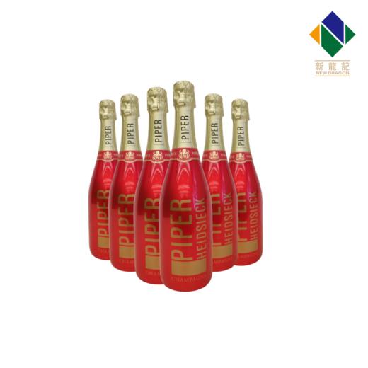 【6支装】白雪香槟 炫红PIPERHEIDSIECK法国进口 高泡香槟 750ml*6 商品图0