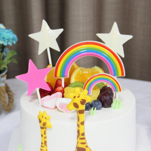 【卡通蛋糕】彩虹星动（自提返红包） 商品图2