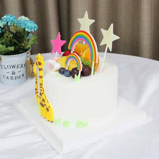 【卡通蛋糕】彩虹星动（自提返红包） 商品图1
