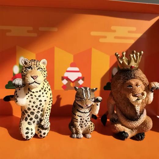 蓝璞丹盲盒系列 Animal life 野生招财大猫3个装（赠送限定虎年钥匙扣） 商品图2