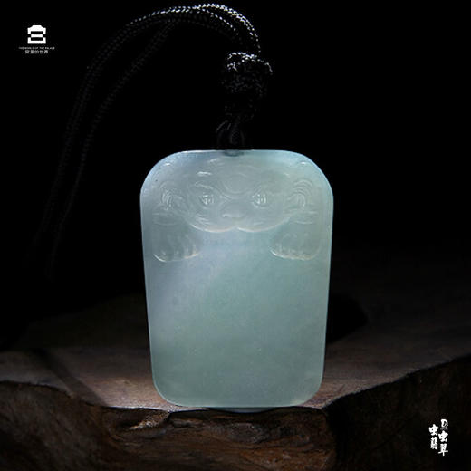 宫里的世界 萌虎驾到方牌翡翠吊坠 老虎吊坠 商品图5