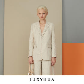 JUDYHUA 皱褶肌理西装