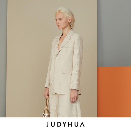 JUDYHUA 皱褶肌理西装 商品图1