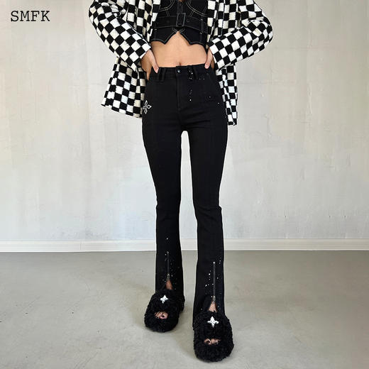 预售|SMFK Mermaid 人鱼春丽牛仔裤 午夜黑手绘 UP006GY .潮快闪[福利品] 商品图2