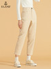 ELAND衣恋新款秋季简约宽松显瘦外穿白色休闲裤直筒裤女 商品缩略图0