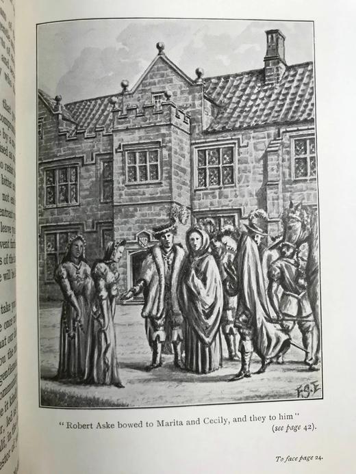 1914年 格雷斯朝圣史 15幅插图 漆布精装32开 商品图11