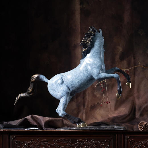 【6F】朱炳仁 铜 乾隆八骏 捷报频传 铜家居工艺品 装饰品摆件 礼品铜马 凯旋而归 商品图2
