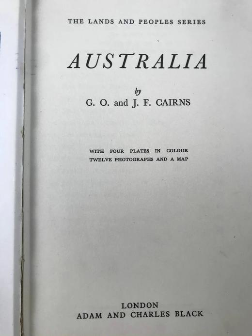 澳大利亚风物志 4幅彩色12幅黑白插图 精装32开 商品图4