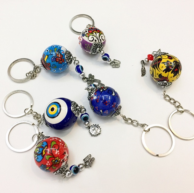 土耳其小瓷球挂件/钥匙链