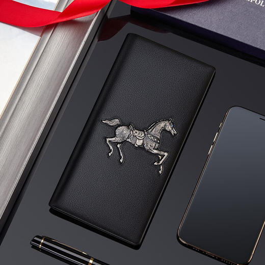 【服饰鞋包】英皇保罗长款男士牛皮钱包 商品图3