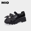 MIO米奥秋冬女鞋个性可爱蝴蝶结厚底甜酷小香风玛丽珍单鞋M221420401 商品缩略图0