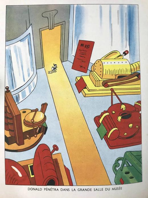 【法语】迪士尼插图本！1938年 唐老鸭的故事 数十幅插图 精装18开 商品图8