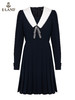 ELAND衣恋2021秋季新款海军风气质法式甜美连衣裙女EEOWB38C2C 商品缩略图4