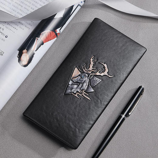 【服饰鞋包】英皇保罗长款男士牛皮钱包 商品图2