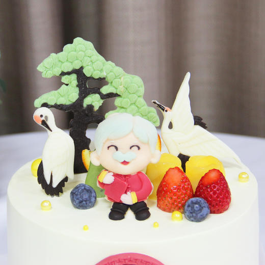 【祝寿蛋糕】仙鹤祝寿（自提返红包） 商品图2