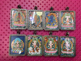 西藏直发！西藏手绘唐卡！外壳可以定制纯银的..可单独开光！