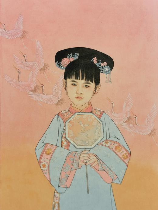 置爱艺术家定制｜儿童肖像工笔画 刘莹莹作品 商品图1