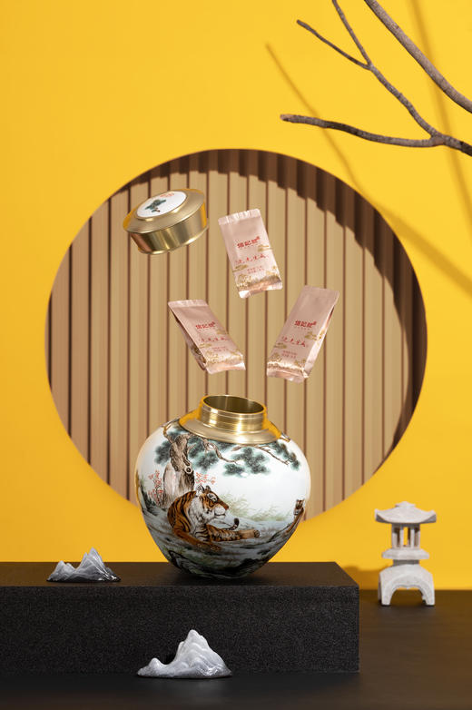 八马信记号|普洱生茶 信记号虎虎生威普洱茶256克（32袋/盒） C1436 商品图3