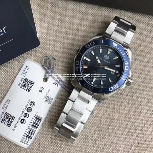 原单！   保真！新款到货！Original Tagheuer,泰格豪雅竞潜系列石英表！~43mm表径，蓝宝石镜面，超强夜光指针，原装机芯，支持拆机验货，超高难度精钢拉丝工艺无法仿制，一表一码配吊牌 商品图1