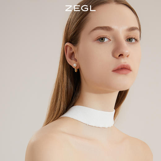 ZEGL复古人造珍珠耳环女轻奢高级感法式气质耳钉ins风秋冬耳饰品 商品图6