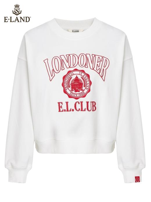 ELAND衣恋简约宽松刺绣卫衣EEMTC11H1M 商品图3