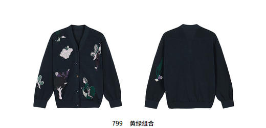 江南布衣童装22春装新款男女童宽松开襟毛衫1MB390160 商品图9